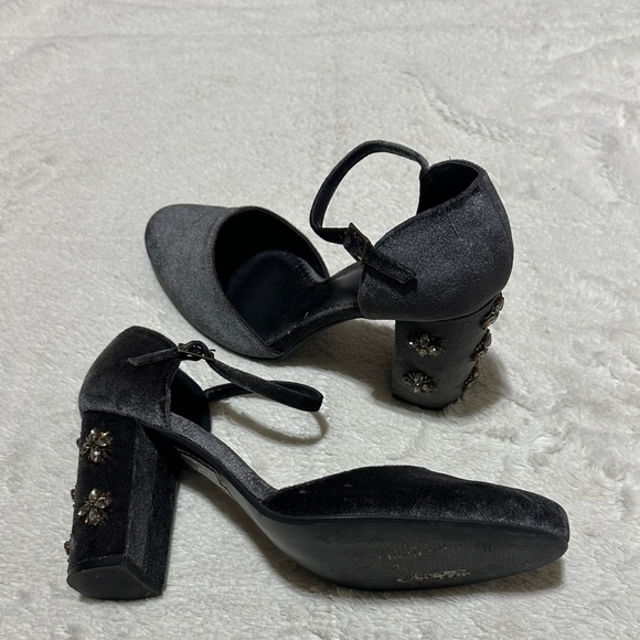 FarylRobin | size 11 | gray suede heels - Picture 1 of 9